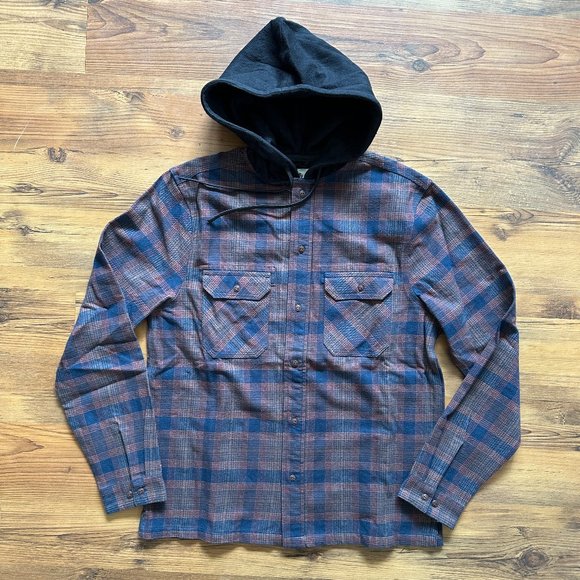 Men's Long Sleeve Hooded Shirt - Picture 1 of 5
